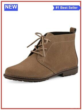 White Mountain Women's Auburn Ankle Boot Hiking Boot Leather Cushioned Insole